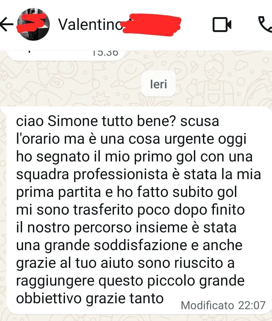 Messaggio di un genitore