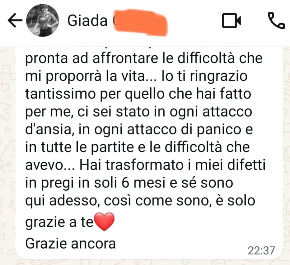 Messaggio di un genitore